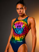 Fato de banho inteiro de treino feminino PINUP 545PF - Samba