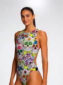 Dame træningsbadedragt PINUP 250PF - Mexico kranier