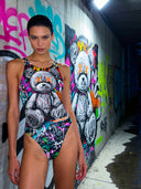 Bañador entero de mujer para entrenamiento PINUP 459PF - Psycho