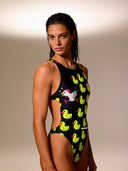 Women's training one-piece swimsuit PINUP 511PF - Anxiety
