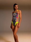 Costume intero donna da mare Dega L025DF - Psycho