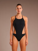 Women's Beach One-Piece Swimsuit Dega - Total Black