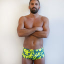 Parigamba uomo da allenamento Ucla 149U - Logo Military + Giallo Fluo