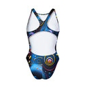 Costume intero donna da allenamento Pinup 447PF - Quarzo