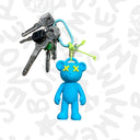 Teddy Psycho Charm - Azzurro + Giallo
