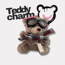 Teddy Charm - Sciarpa Tartan + Lettera Cioccolato