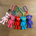 Teddy Psycho Charm - Rosso + Bianco