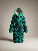 Accappatoio bimbo - 30ACF Blu logo menta