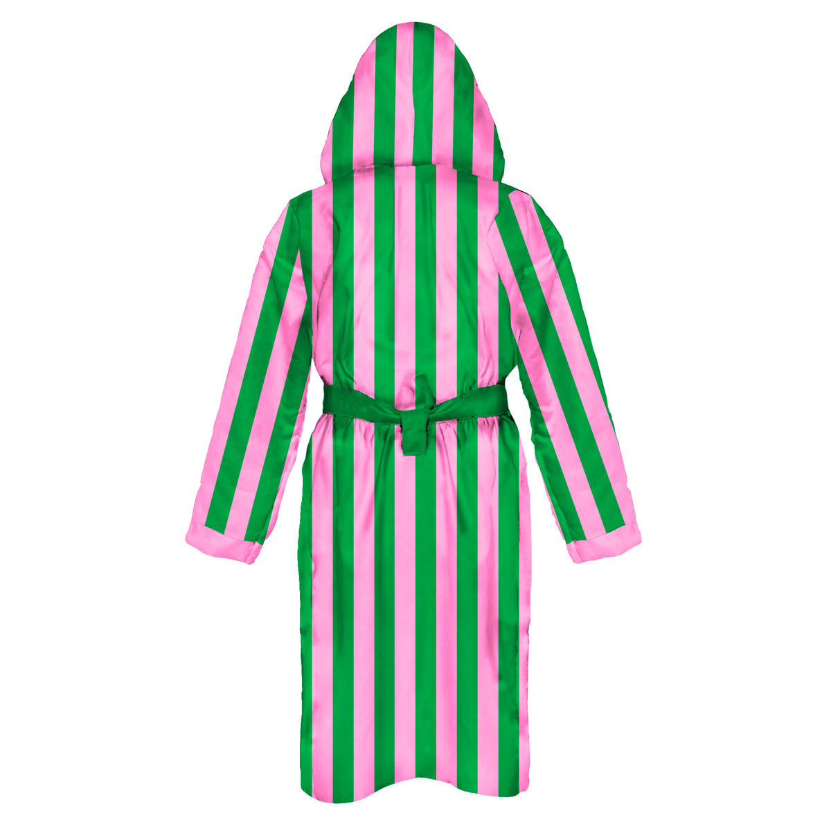 green and pink dressing gown Pink+Green Floral Block Print Dressing Gown
