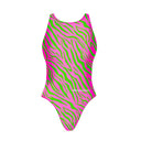 Costume intero donna da allenamento PINUP 564PF Acid stripes, vista frontale
