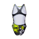 Costume intero bambina da allenamento PINUP 566P Che fastidio, vista posteriore