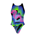 Costume intero bambina da allenamento Pinup 506PF - Waves