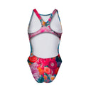 Costume intero bambina da allenamento Pinup 491P - Bianca