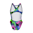 Costume intero bambina da allenamento Pinup 506PF - Waves