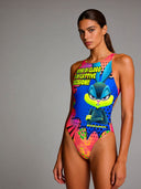 Costume intero donna da allenamento Pinup 538PF - Bunny