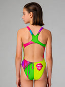 Costume intero bambina da allenamento Pinup 535PF - Slime