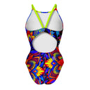 Costume intero donna da allenamento Ibiza 238IF - Blue skull