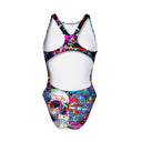 Costume intero bambina da allenamento Pinup 534P - Glitch