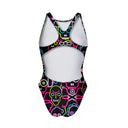 Costume intero bambina da allenamento Pinup 548PF - Skull tribe