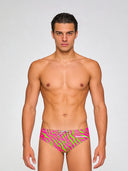 Slip da nuoto uomo da allenamento H2OTTO 448HF - Acid stripes