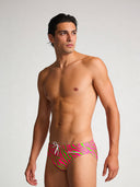 Slip da nuoto uomo da allenamento H2OTTO 448HF - Acid stripes