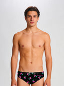 Slip da nuoto uomo da allenamento H2OTTO 445HF - Ciliegie