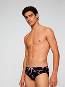 Slip da nuoto uomo da allenamento H2OTTO 445HF - Ciliegie