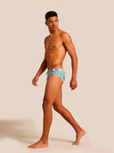 Slip da nuoto uomo da allenamento H2OTTO 442HF - Pop squares