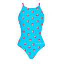 Bañador entero mujer para entrenamiento IBIZA 252IF - Frambuesas