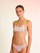 Bikini donna da allenamento Maui 177MF - Papere righe, vista frontale