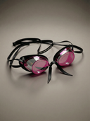 Occhialini Svedesi Mirror con silicone Soft Frame - Fuchsia Specchio Silver