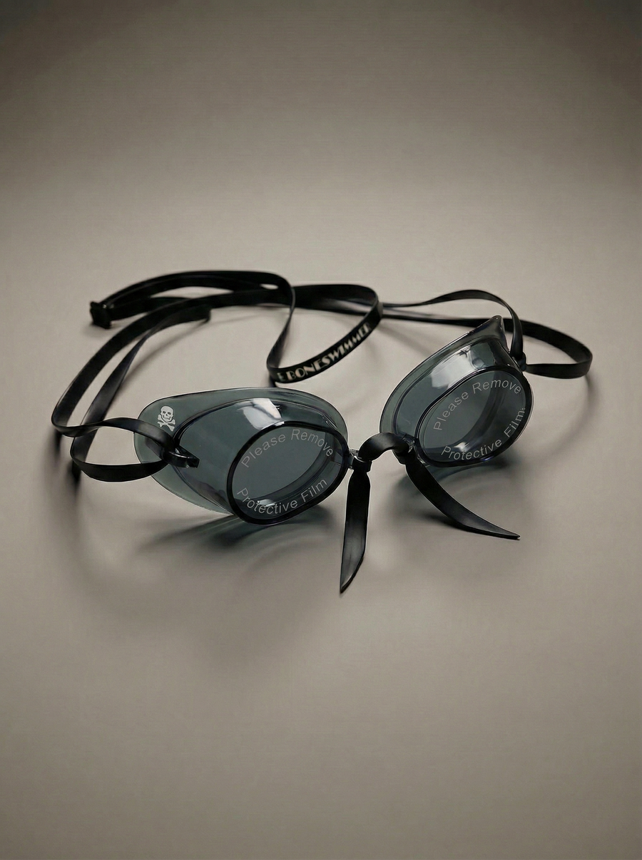 Occhialini Svedesi con silicone Soft Frame — Nero