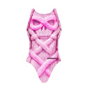 Costume intero donna da allenamento Pinup 525P - Teschio Lana