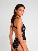 Bañador entero mujer para entrenamiento PINUP 561PF - Cerezas