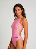Bañador entero mujer para entrenamiento PINUP 557PF - Banana