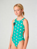 Bañador entero niña para entrenamiento PINUP 559PF - Oveja negra