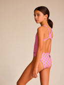 Bañador entero niña para entrenamiento PINUP 557PF - Banana
