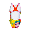Costume intero bambina da allenamento Pinup 521P - Illusa