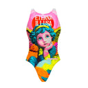 Costume intero bambina da allenamento Pinup 521P - Illusa