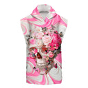 Poncho in microfibra 44PO - Teschio Rosa