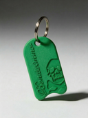 Portachiavi BONESWIMMER 3D - Verde Bottiglia