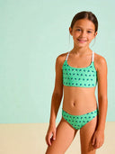 Bikini bambina da mare Waikiki L036WAF - Palme, vista frontale