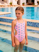 Costume intero bambina da mare Alte L037AF - Polipetti, vista frontale