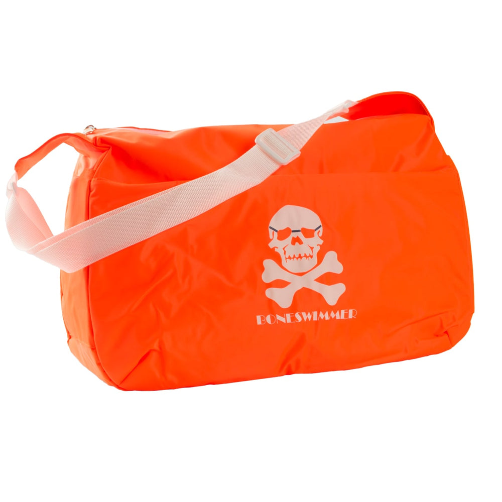 FLUORESCENT ORANGE DUFFLE BAG