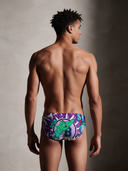 Slip da nuoto uomo da allenamento H2OTTO 401H - Back: vista posteriore indossato