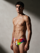 Slip da nuoto bambino da allenamento H2OTTO 403H - Sushi: vista frontale indossato