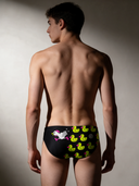 Slip da nuoto bambino da allenamento H2OTTO 409HF - Ansia: vista posteriore indossato