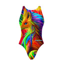 Costume intero bambina da allenamento Pinup 484P - Rainbow