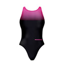 Costume intero bambina da allenamento Pinup 439PF - Nero Fucsia