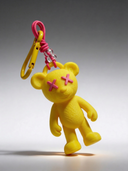 Teddy Psycho Charm - Giallo + Fuchsia